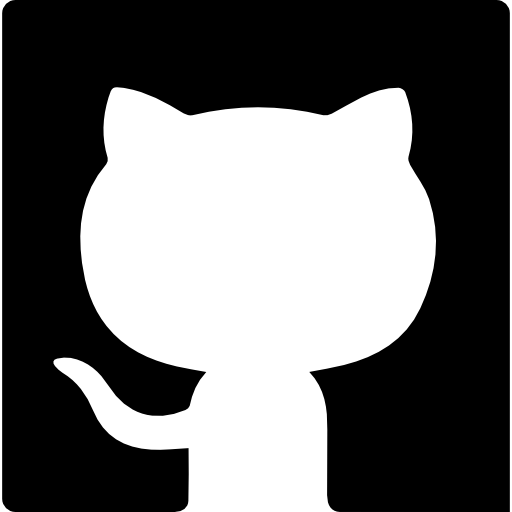 Ícone do GitHub em preto e branco